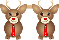Christmas Deer Tag