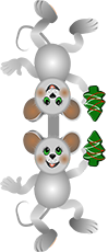 Mouse Christmas Tag